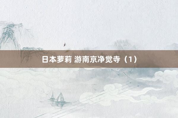 日本萝莉 游南京净觉寺（1）